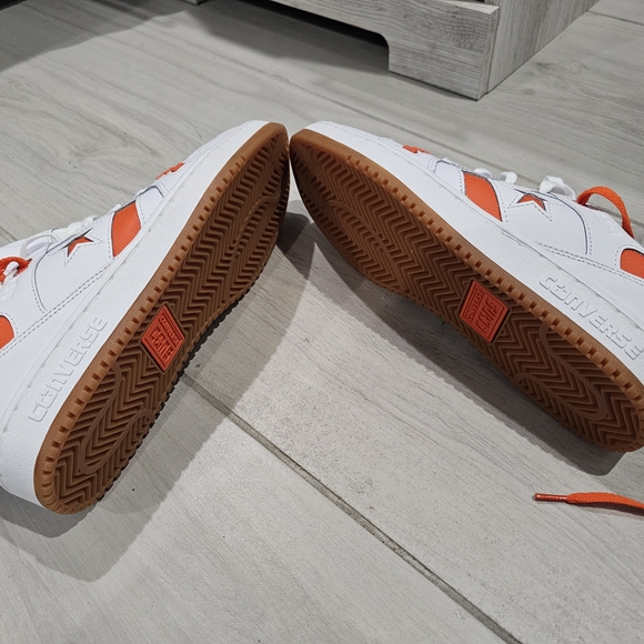 Converse White and Orange Sneakers - Picture 3 of 3